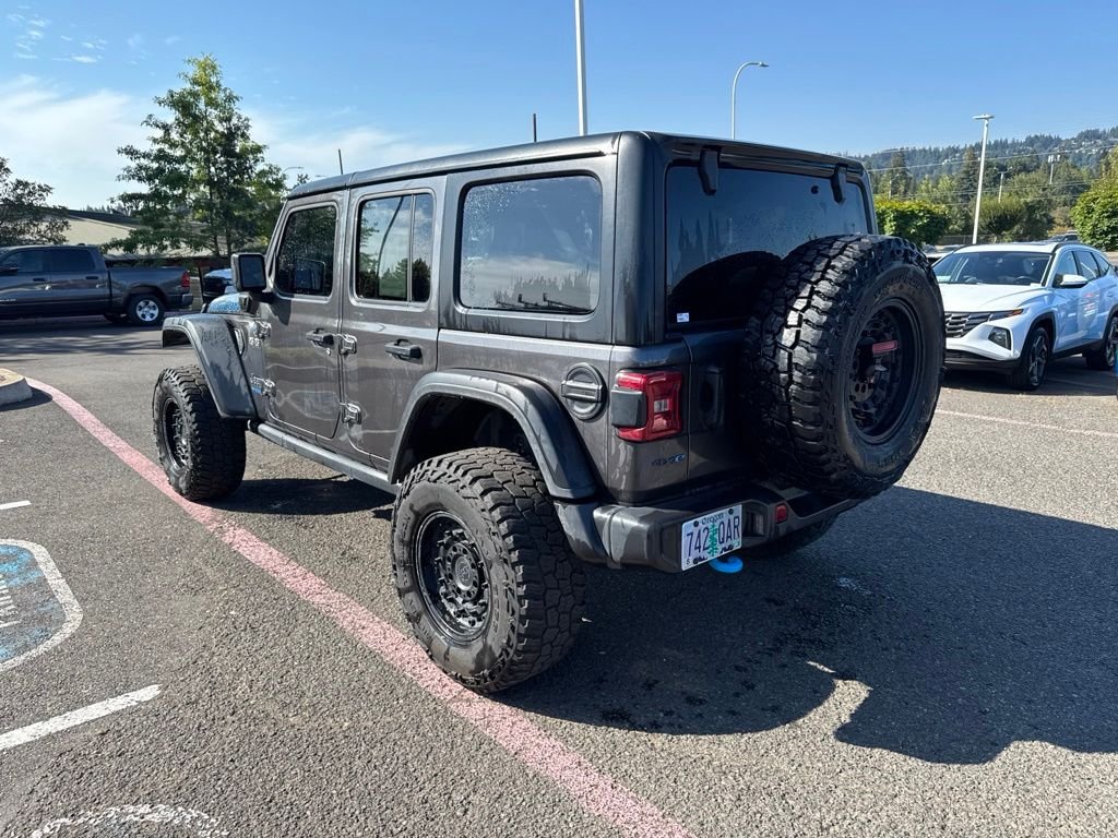 Used 2022 Gray Jeep Unlimited Rubicon 4xe image 5