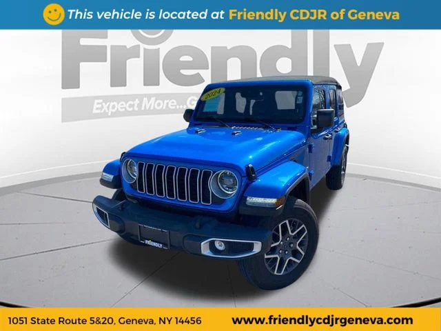 Used 2024 Blue Jeep Sahara image 1