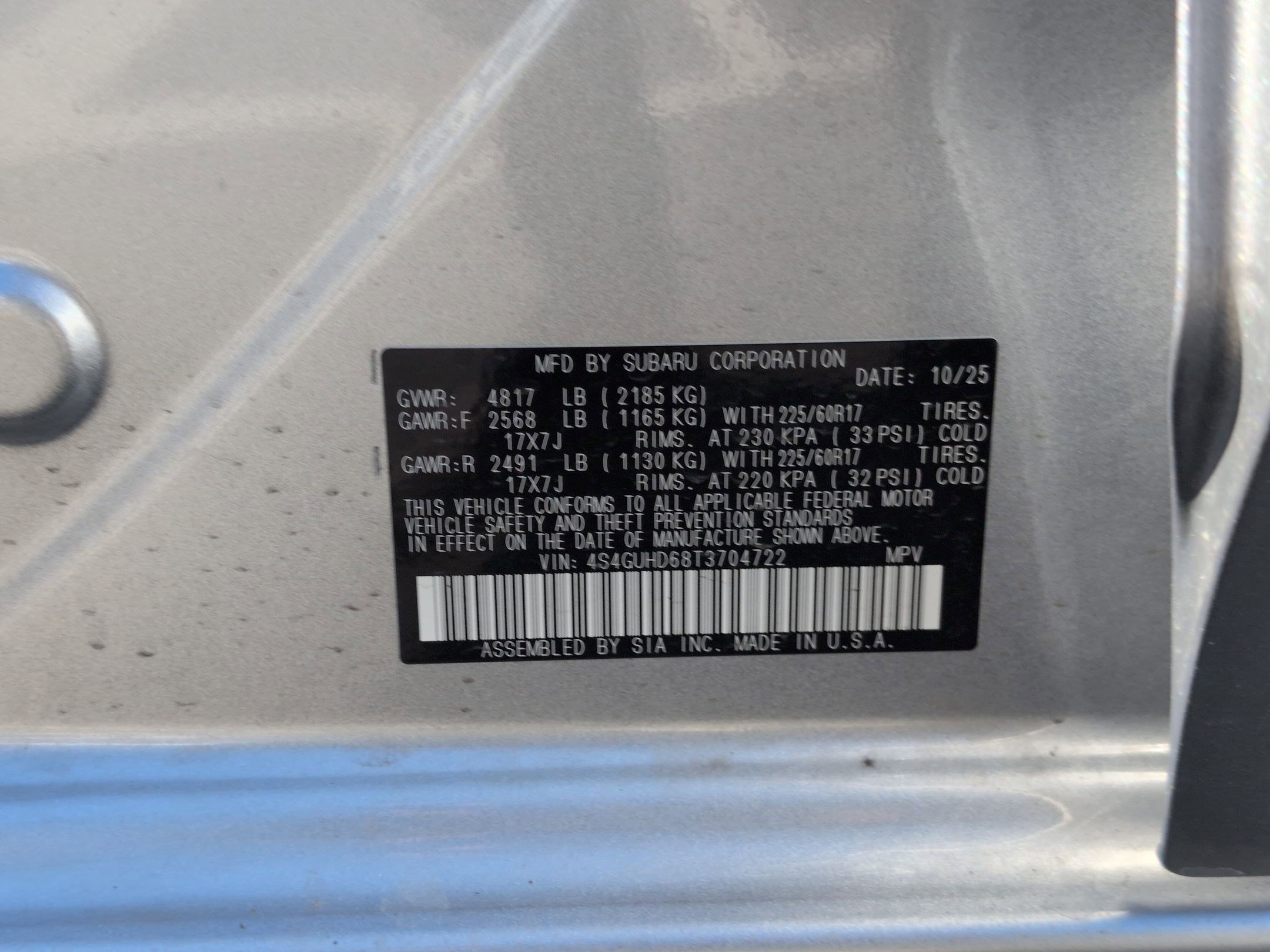 Used 2026 Ice Silver Metallic Subaru Premium image 33