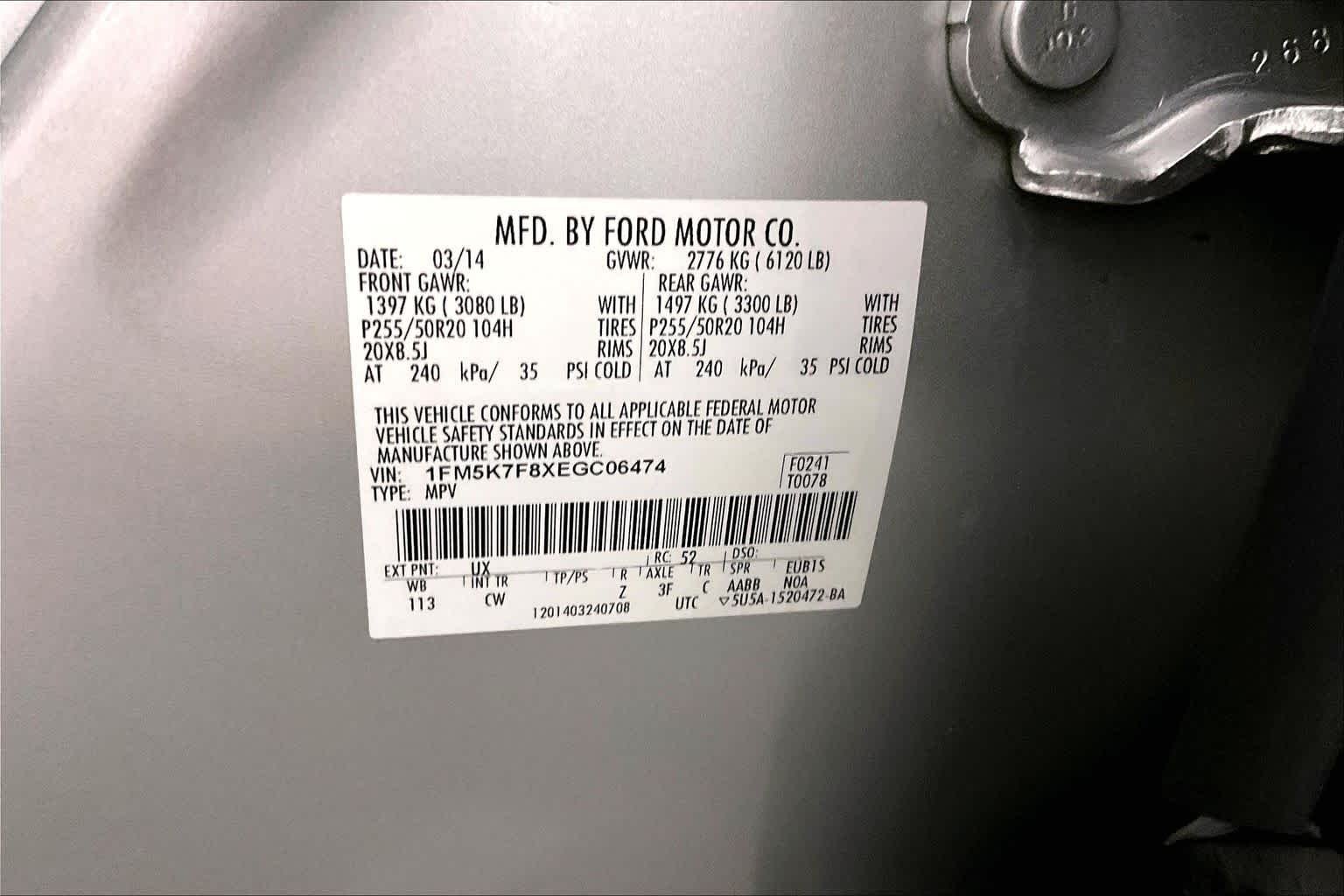 Used 2014 Ingot Silver Metallic Ford Limited image 35