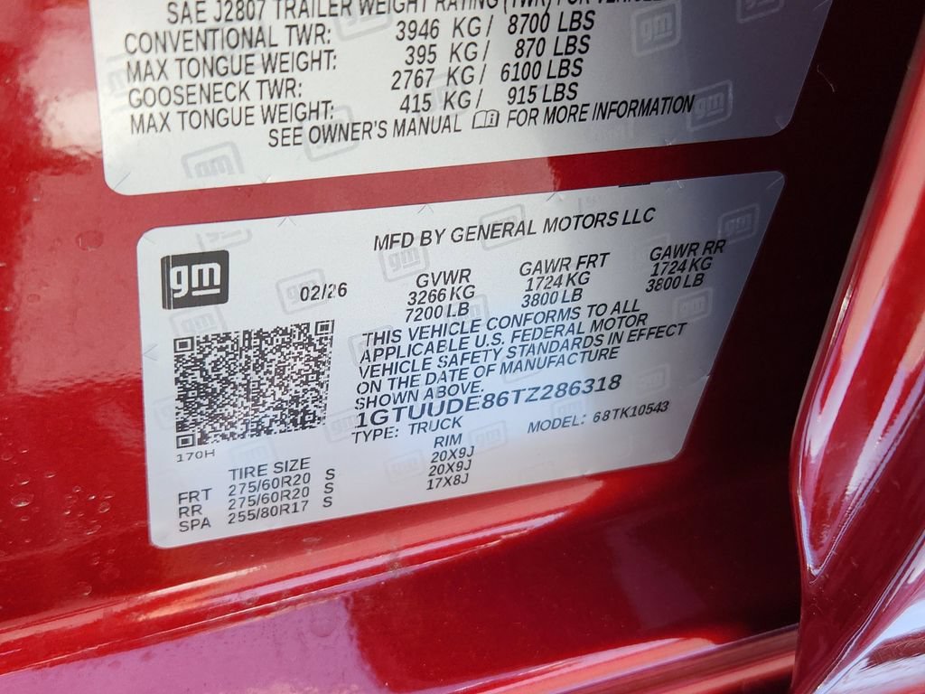 New 2026 Volcanic Red Tintcoat GMC SLT image 11