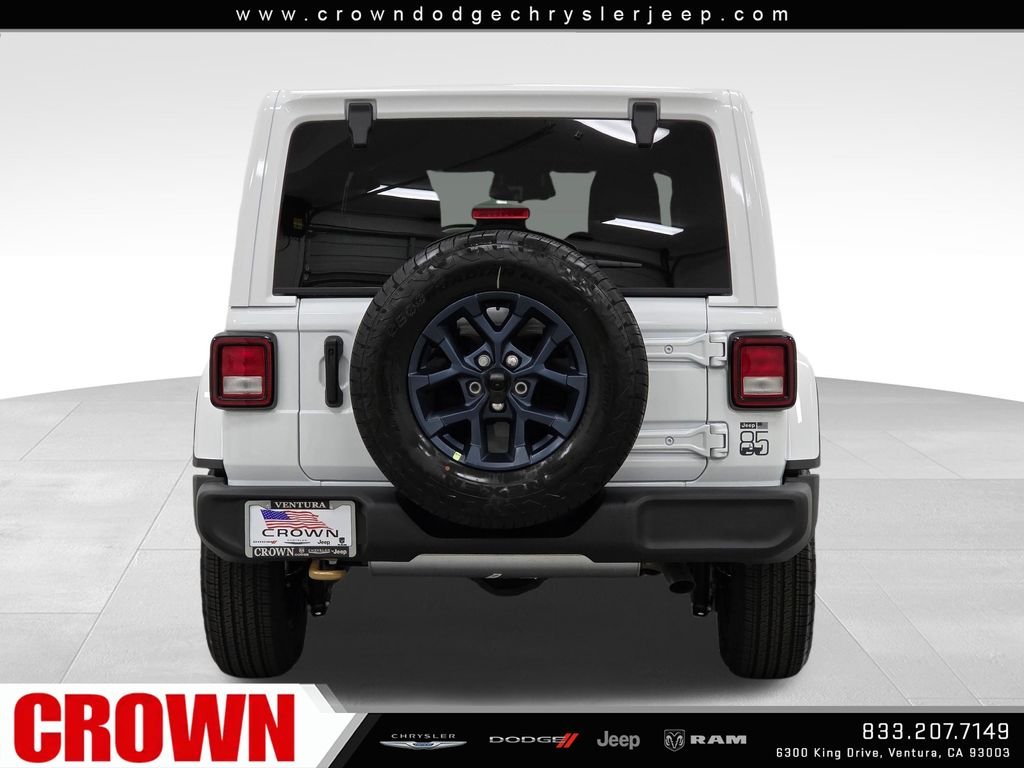 New 2026 Bright White Clear-Coat Exterior Paint Jeep 85th Anniversary Edition image 6