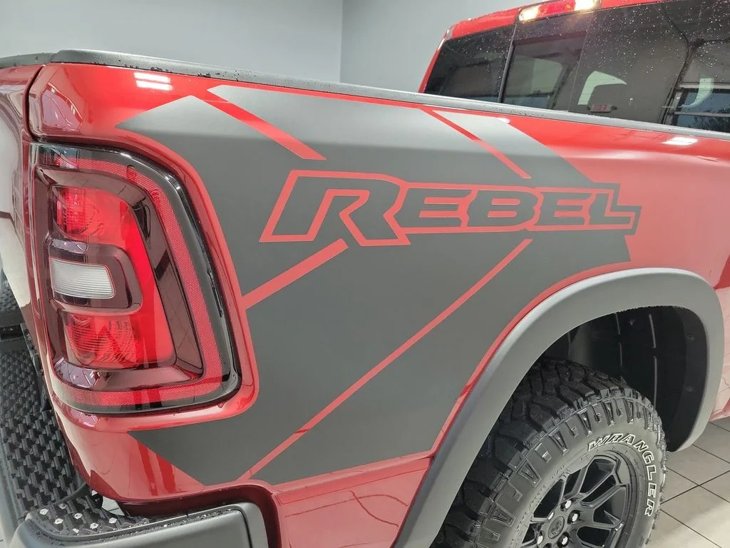 New 2026 Molten Red Pearl-Coat Exterior Paint RAM Rebel image 8