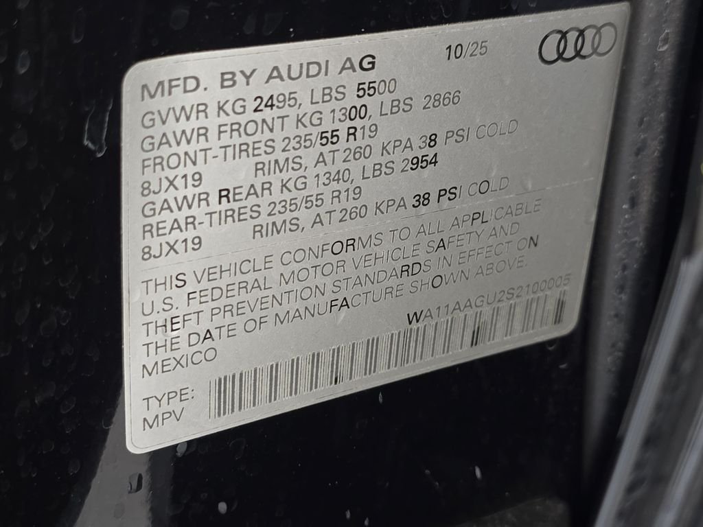 Used 2025 Black Audi 2.0T Premium image 38