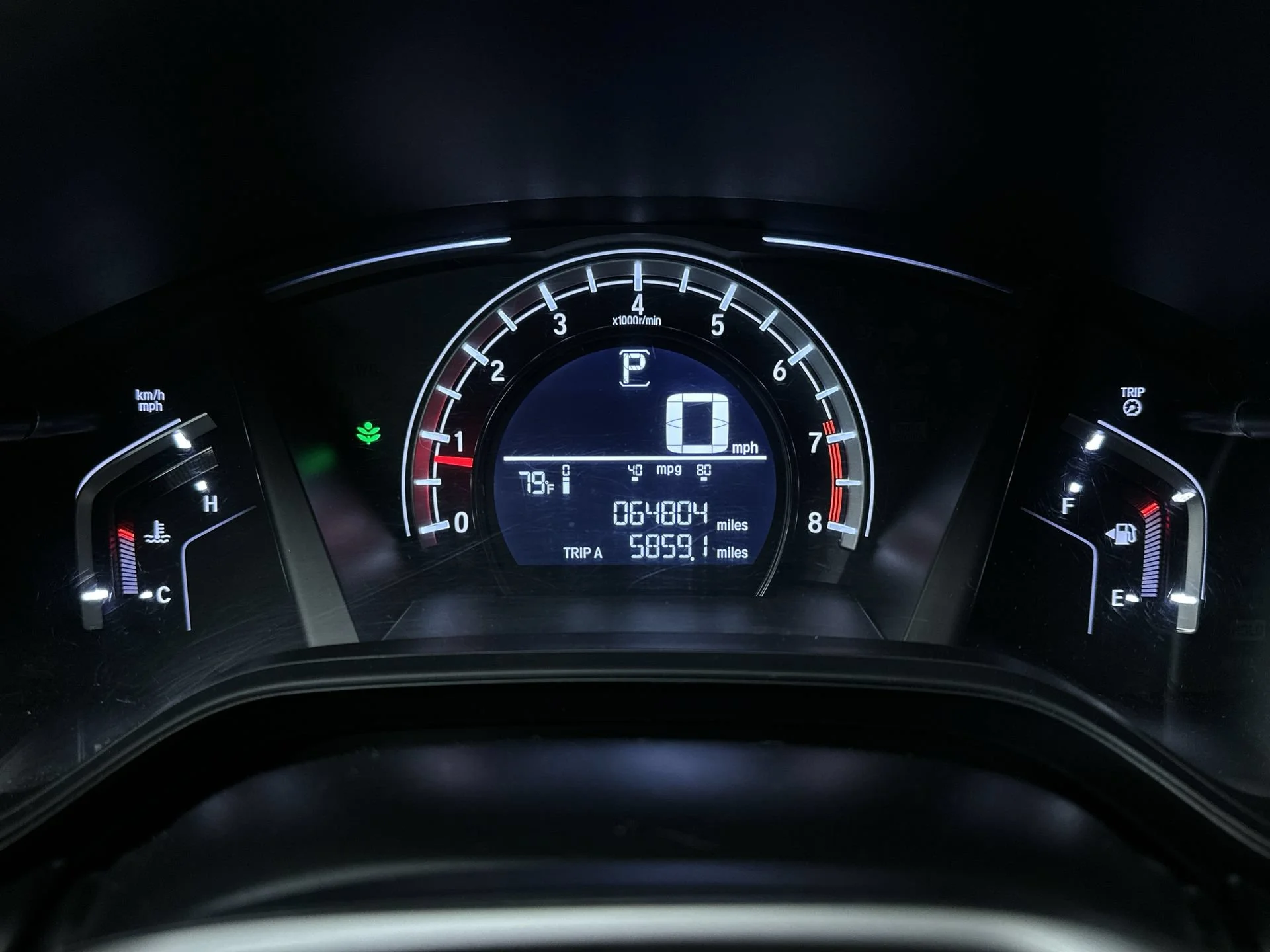 Used 2018 Obsidian Blue Pearl Honda LX image 17