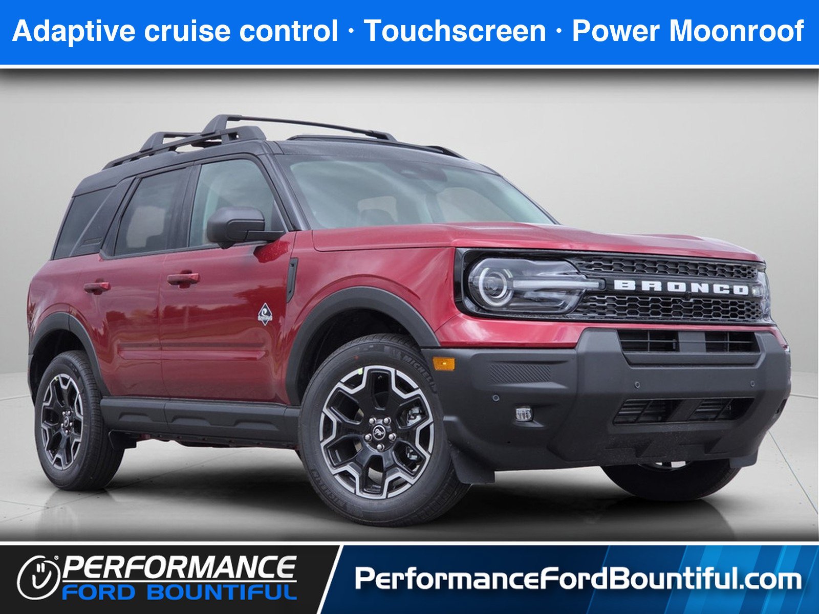 New 2026 Ruby Red Metallic Tinted Clearcoat Ford Outer Banks image 1