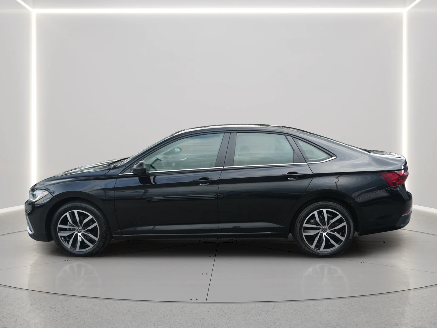 Used 2025 Deep Black Pearl Volkswagen SE image 2