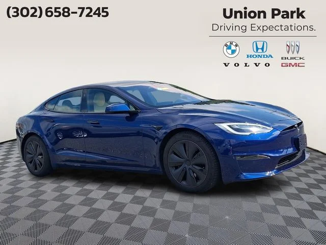 Used 2021 Deep Blue Metallic Tesla Plaid image 3