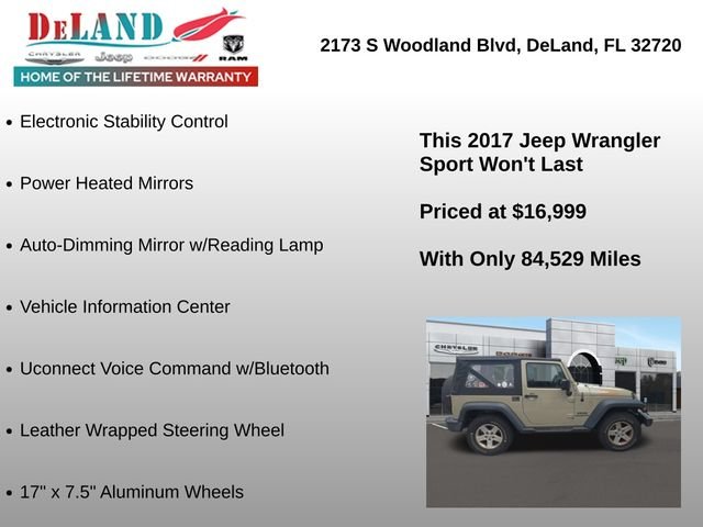 Used 2017 Beige Jeep Sport image 5