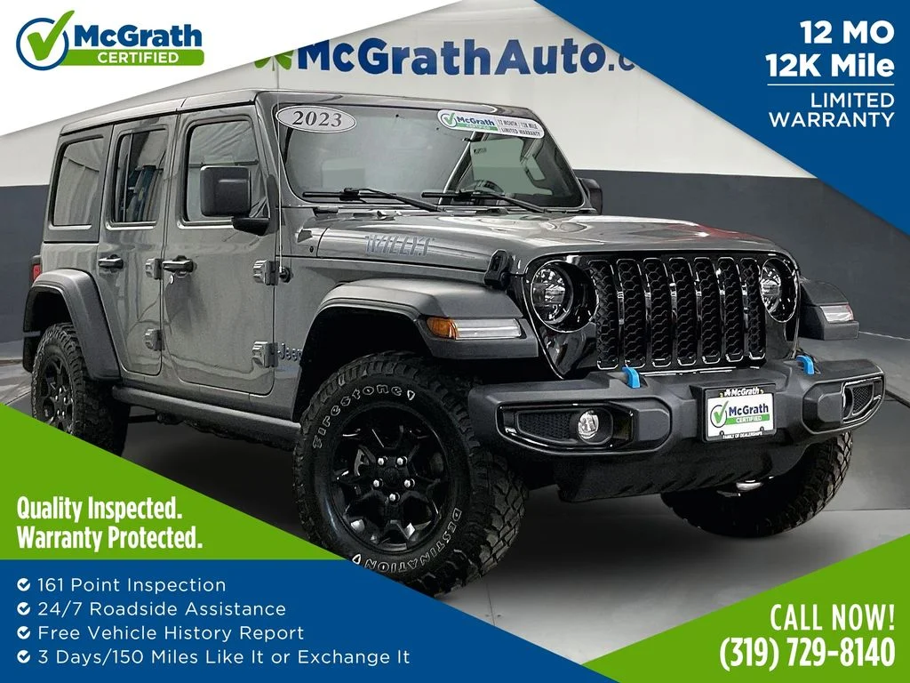 Used 2023 Gray Jeep Willys 4xe image 1