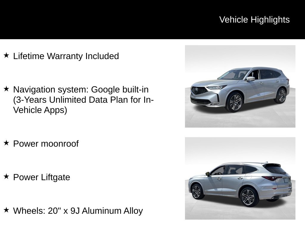 New 2026 Solar Silver Metallic Acura w/Advance Package image 5