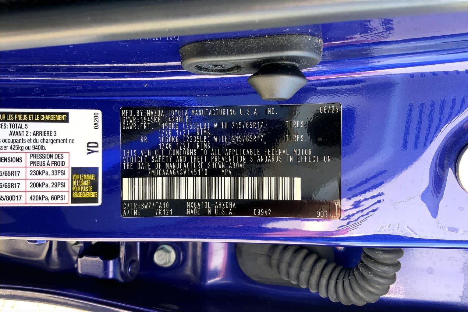 Certified Used 2025 Blue Crush Metallic Toyota LE image 36