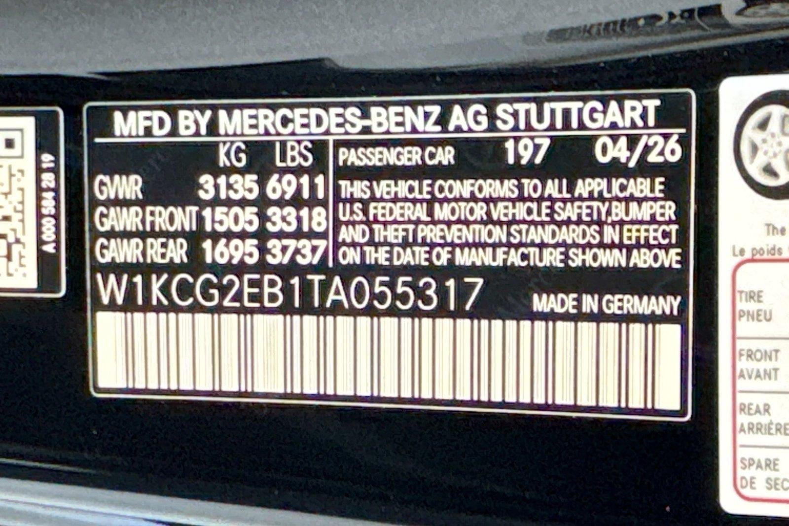 New 2026 Obsidian Black Metallic Mercedes-Benz EQS 450 image 29