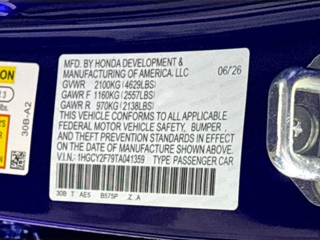 New 2026 Still Night Pearl Honda Sport-L image 25