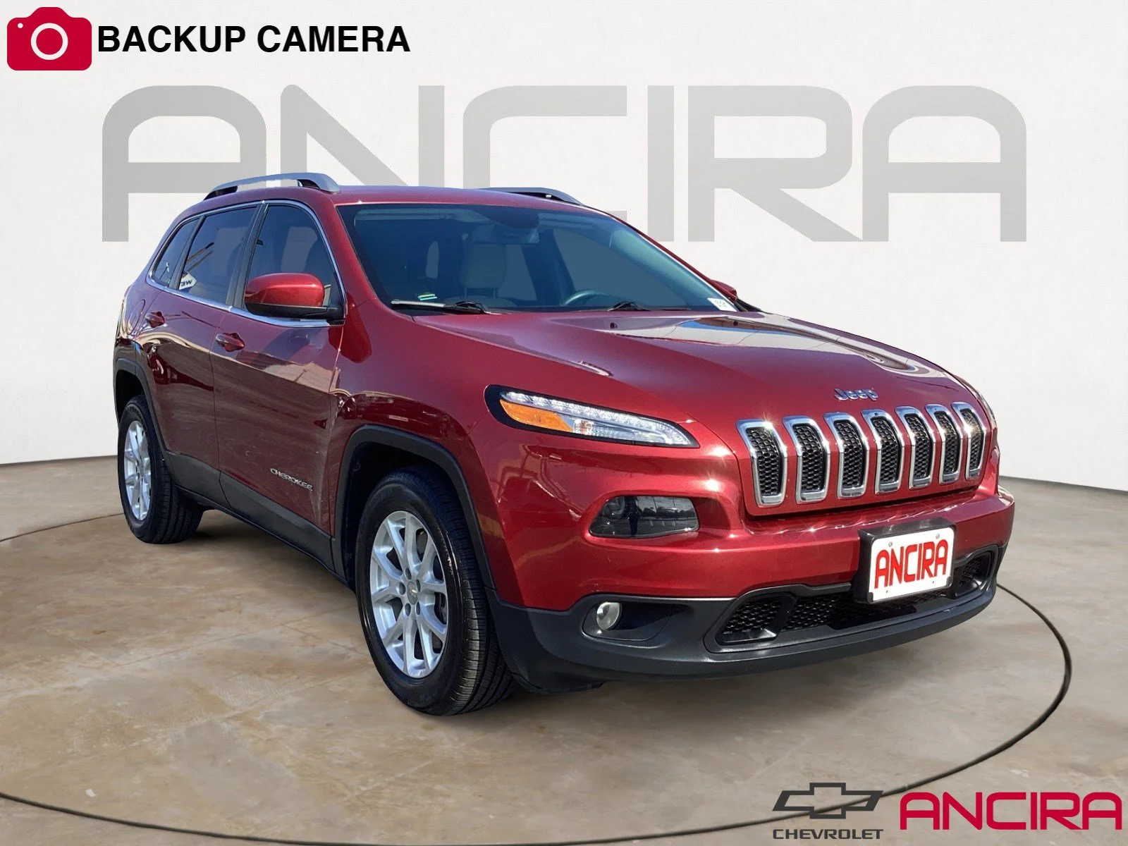 Certified Used 2017 Deep Cherry Red Crystal Pearlcoat Jeep Latitude image 1