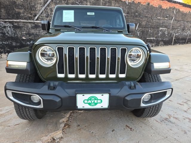 Used 2021 Green Jeep Unlimited Sahara image 2