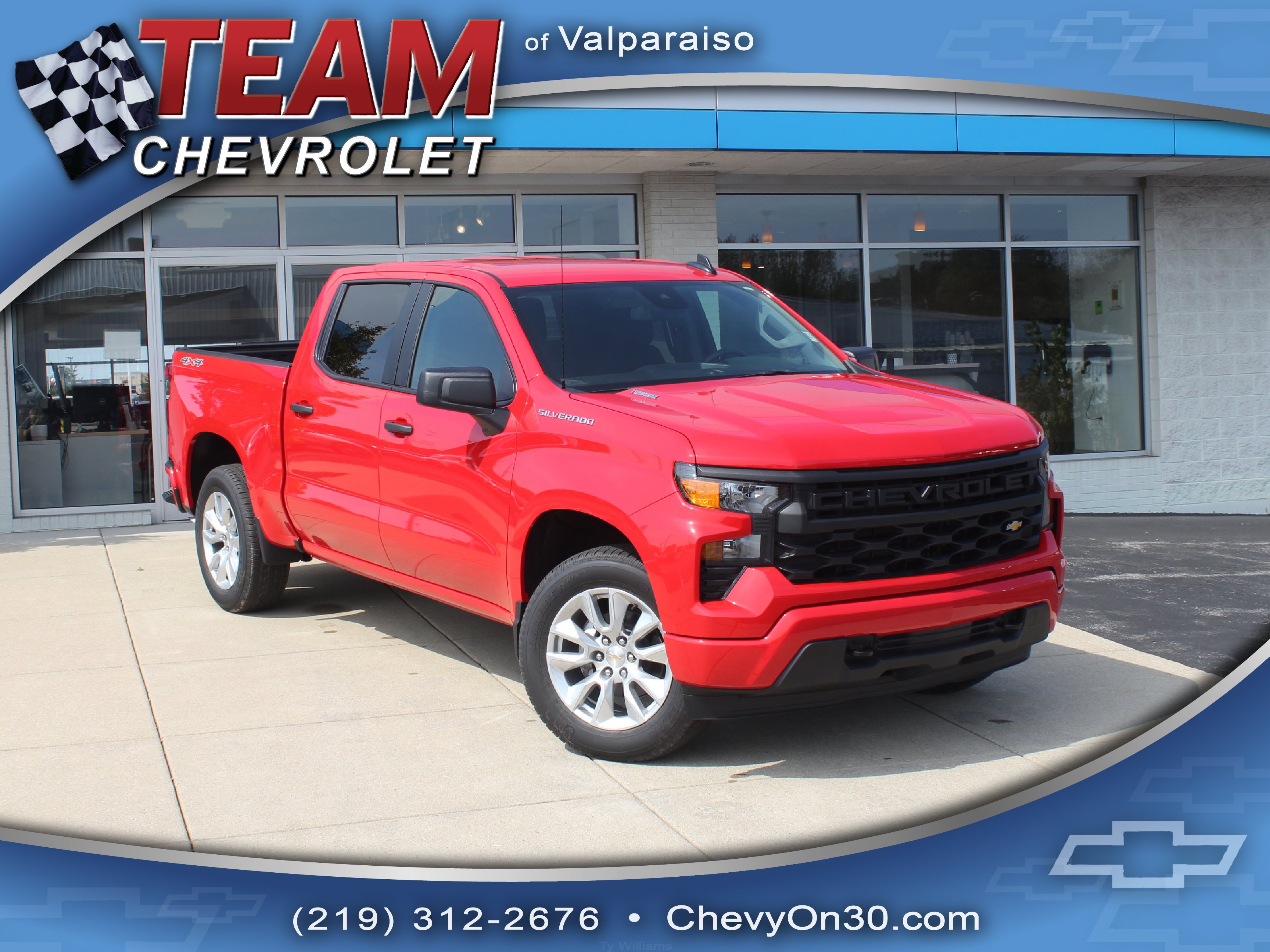 Red Hot 2026 Chevrolet Silverado 1500 Pickup Truck Four-Wheel Drive