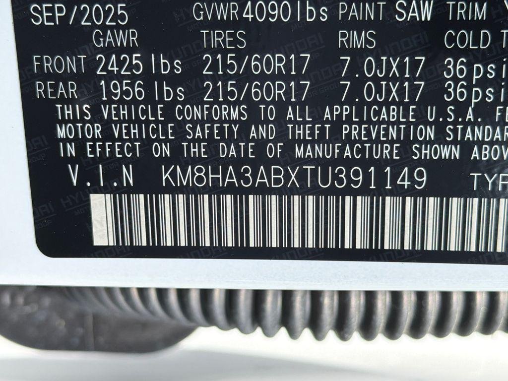 New 2026 White Hyundai SE FWD image 31