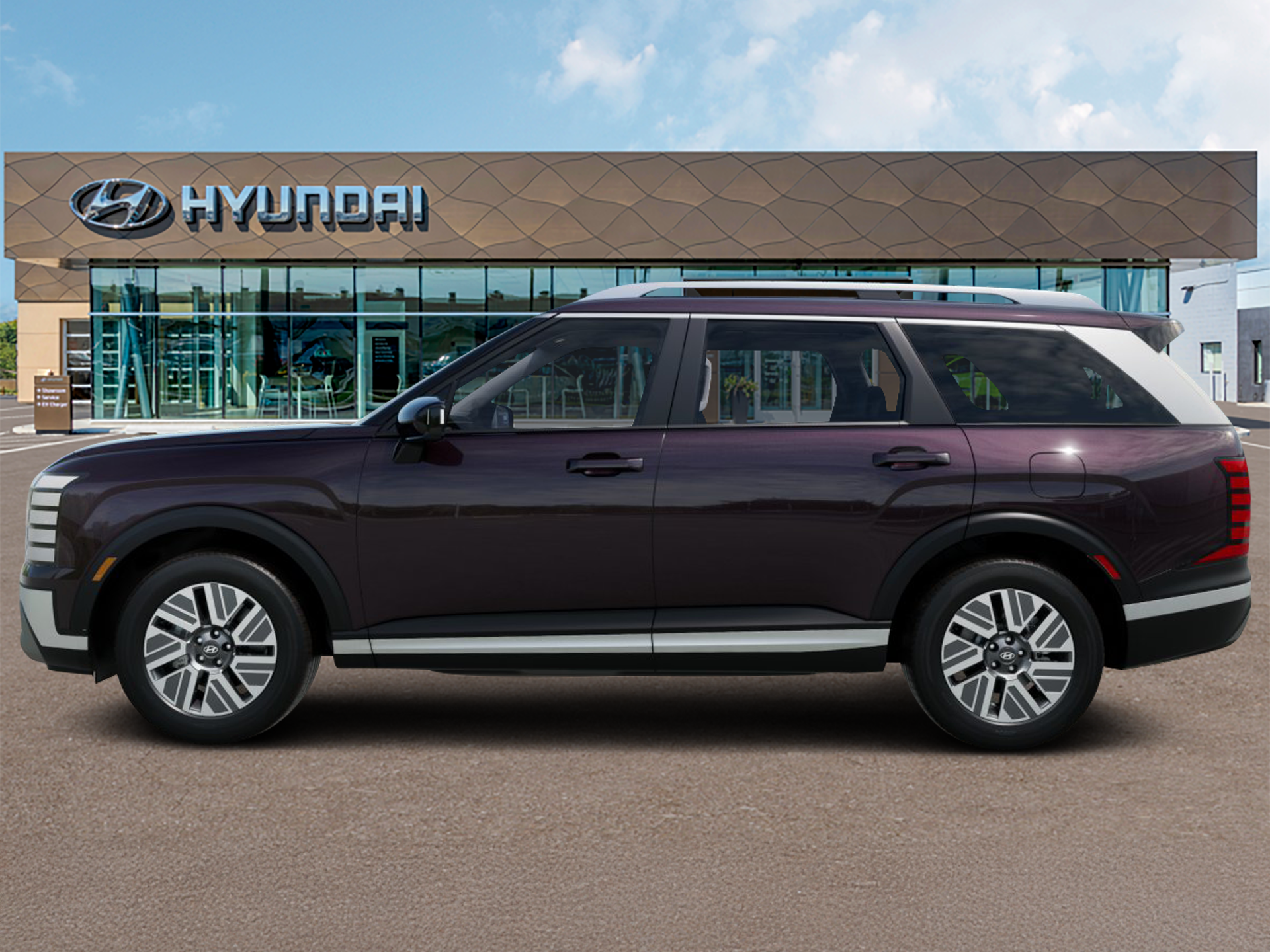 New 2026 Galaxy Maroon Pearl Hyundai Blue SEL 8P image 2