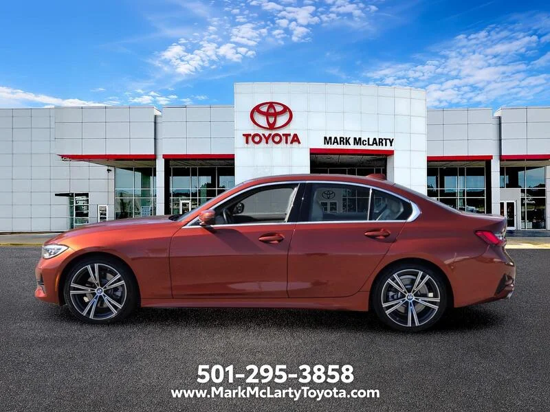 Used 2019 Sunset Orange Metallic BMW 330I SEDAN image 2