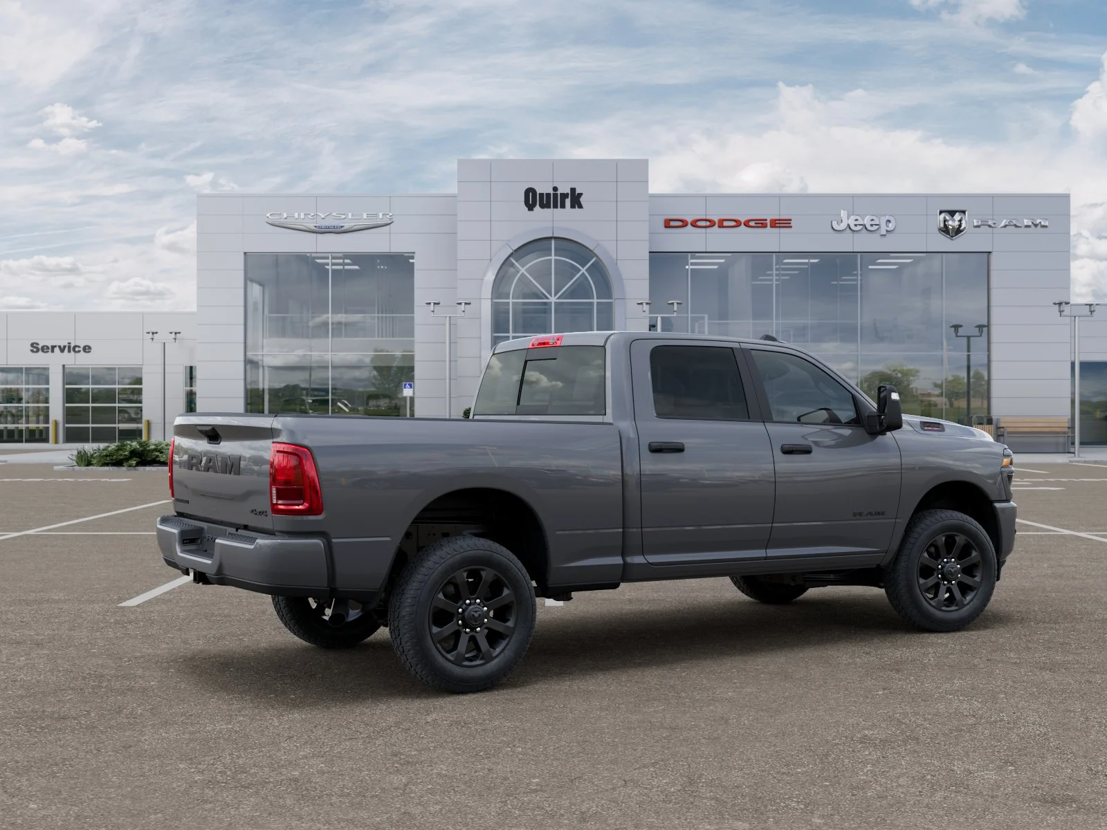New 2026 Ceramic Gray Clear-Coat Exterior Paint RAM Big Horn image 30