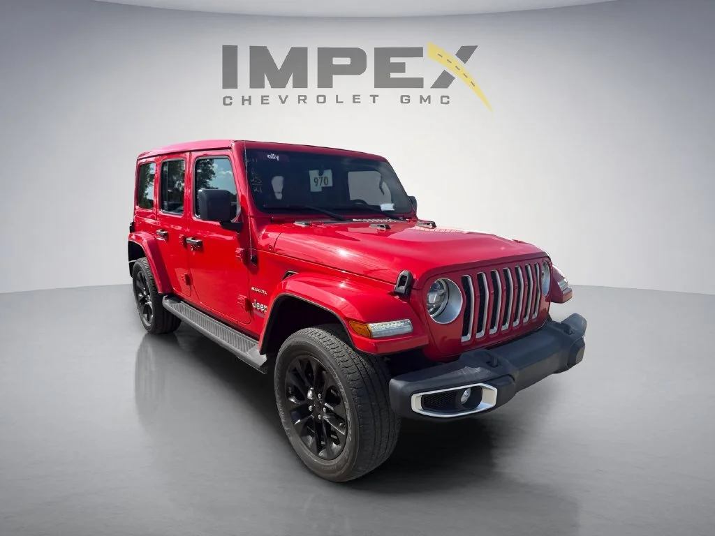 Used 2021 Red Jeep Unlimited Sahara image 5