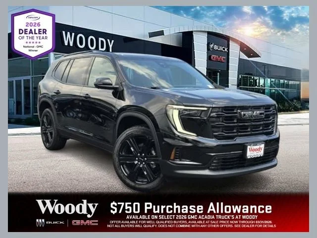 2026 GMC Acadia Elevation Black Edition