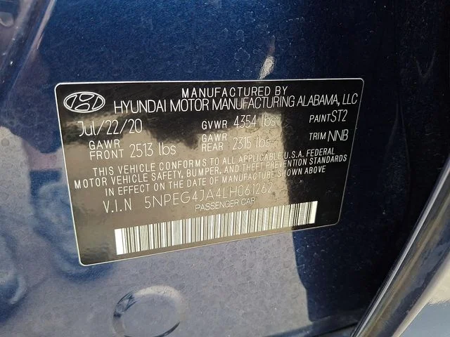 Used 2020 Blue Hyundai SE image 27