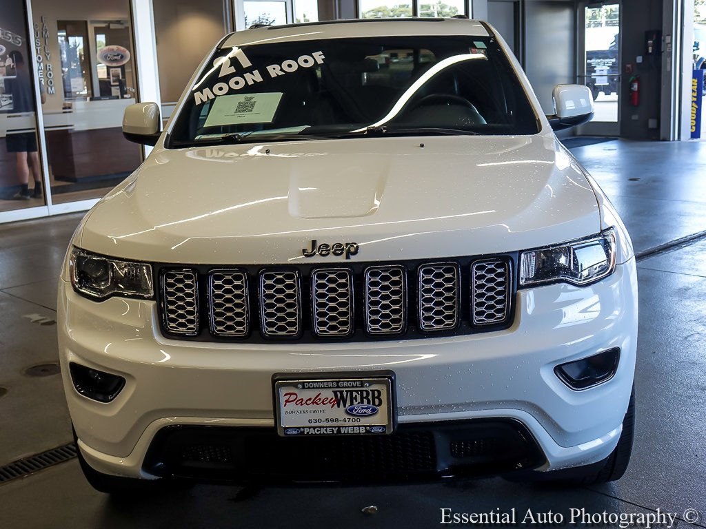 Used 2021 Bright White Clearcoat Jeep Laredo X image 5