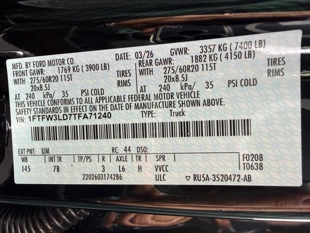 New 2026 Agate Black Metallic Ford XLT image 44