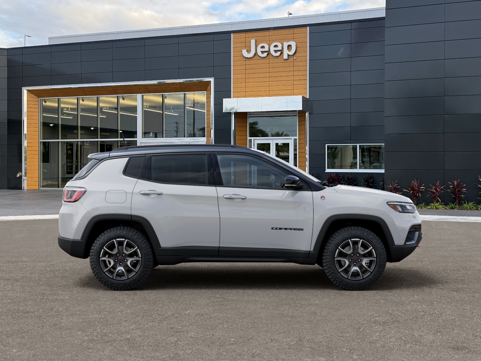 New 2026 Bright White Clear-Coat Exterior Paint Jeep Trailhawk image 53