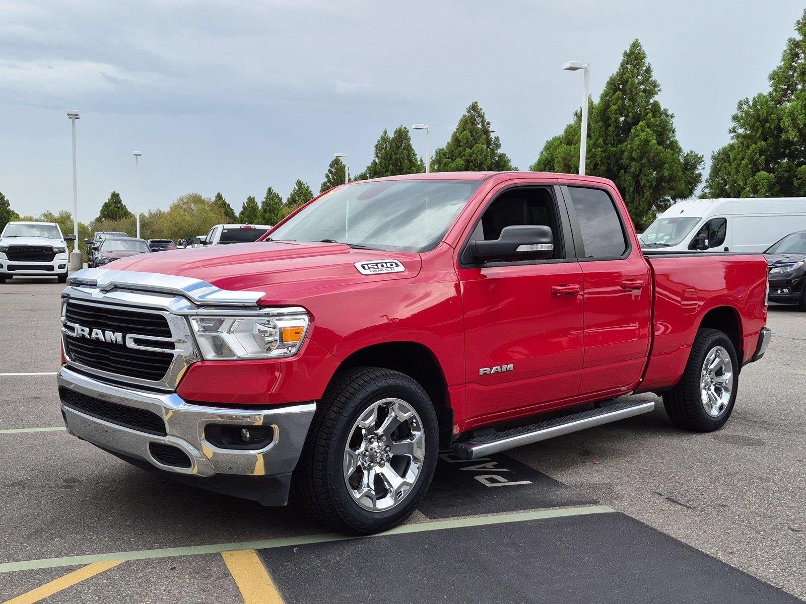 Used 2021 Flame Red Clearcoat Ram Big Horn image 1