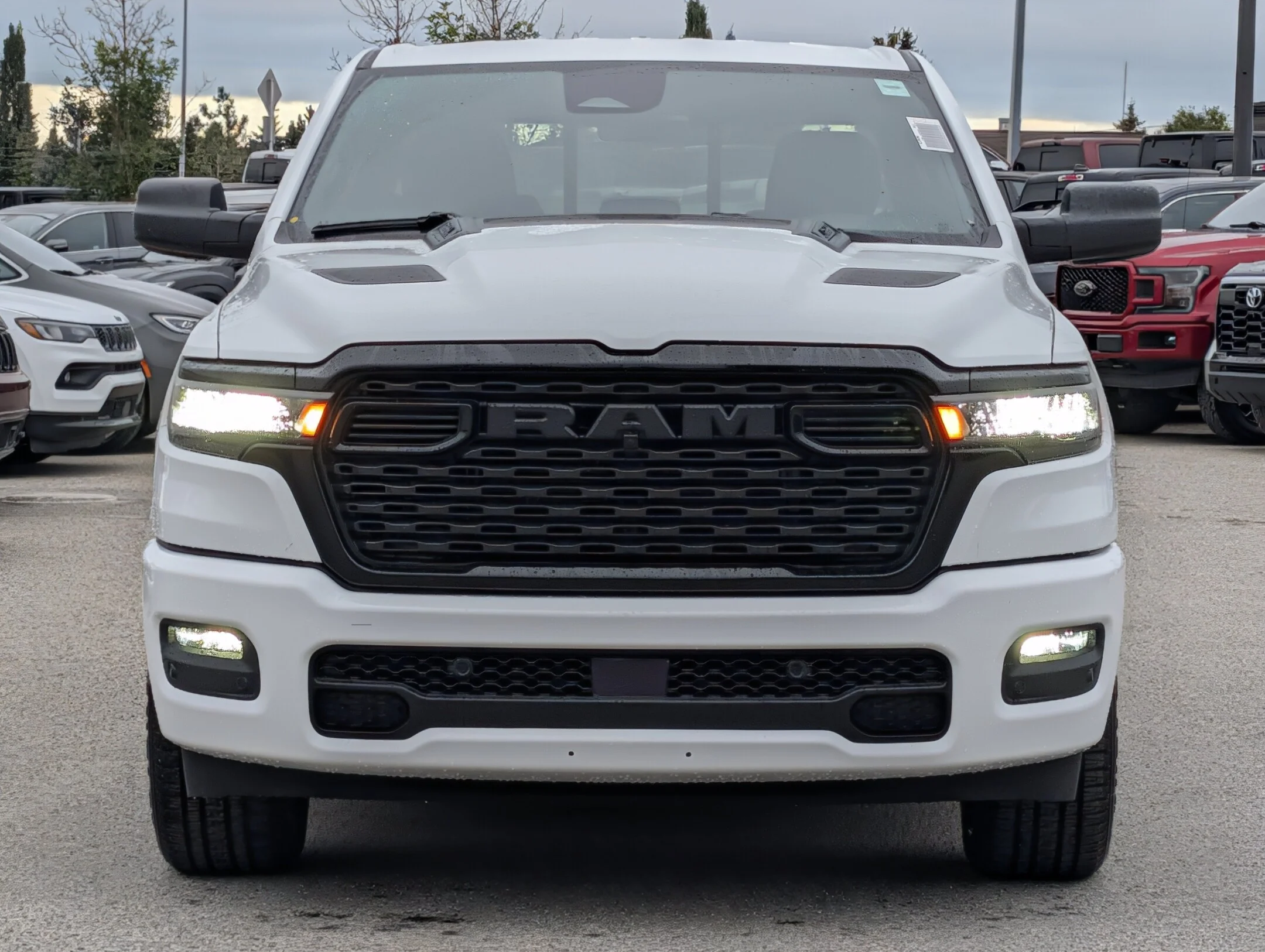 New 2026 White RAM Express - - Black Express Edition - Sport Perf Hood - Black Side Steps - Trailer Brake & More! image 3