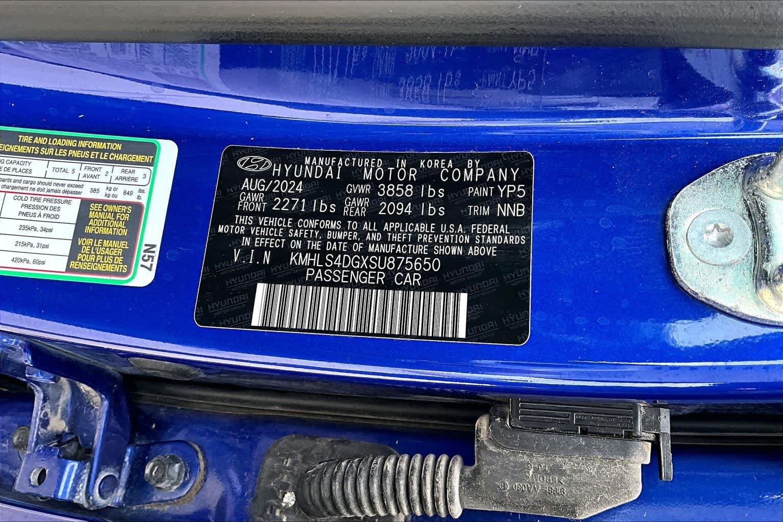 Used 2025 Intense Blue Hyundai SEL Convenience image 37