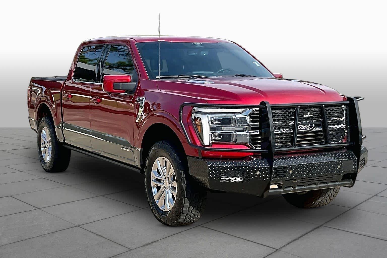 Used 2026 Ruby Red Metallic Tinted Clearcoat/Marsh Gray Ford King Ranch image 3
