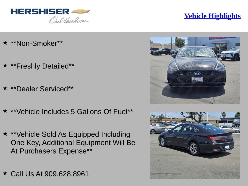 Used 2023 Hyundai Sonata SEL with VIN KMHL64JA7PA319549 for sale in Chino, CA