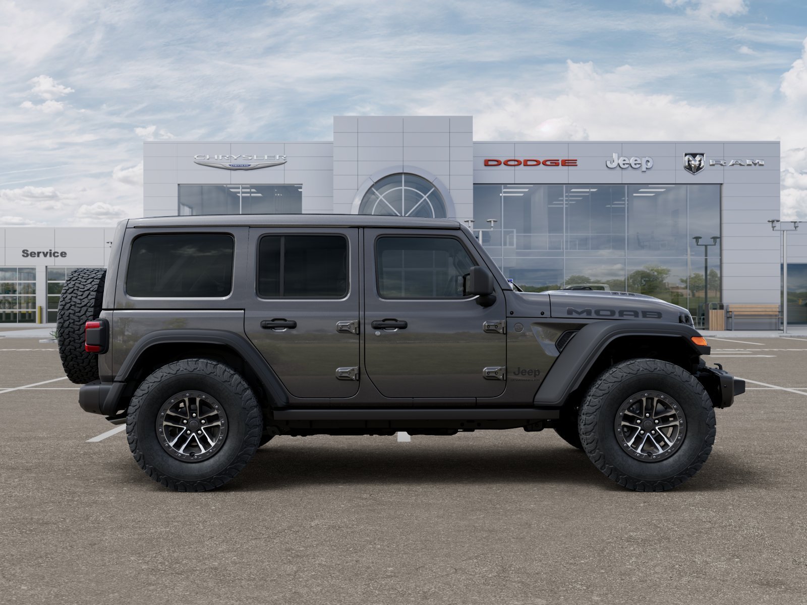 New 2026 Granite Crystal Metallic Clear-Coat Exterior Paint Jeep Moab 392 image 47