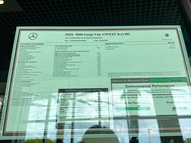 New 2026 Obsidian Black Metallic Mercedes-Benz Cargo 170 WB image 30