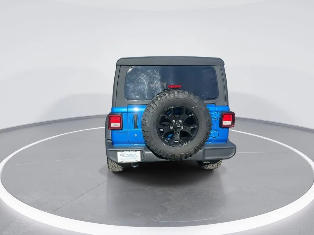 Used 2022 Blue Jeep Unlimited Willys image 7