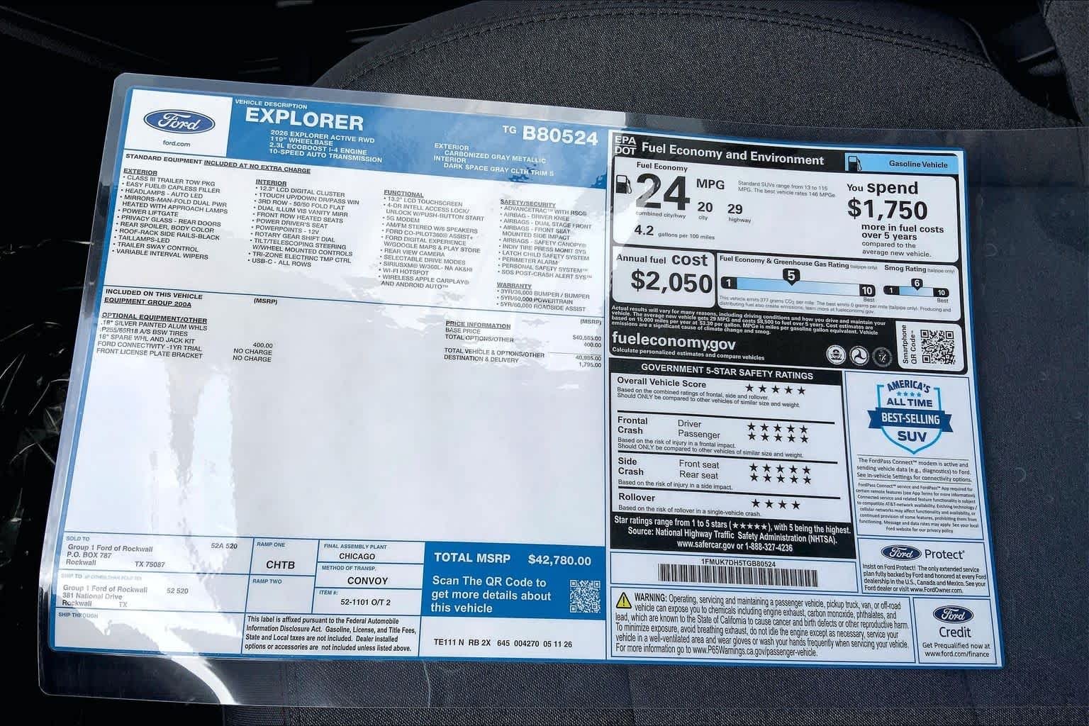 New 2026 Carbonized Gray Metallic Ford Active image 19