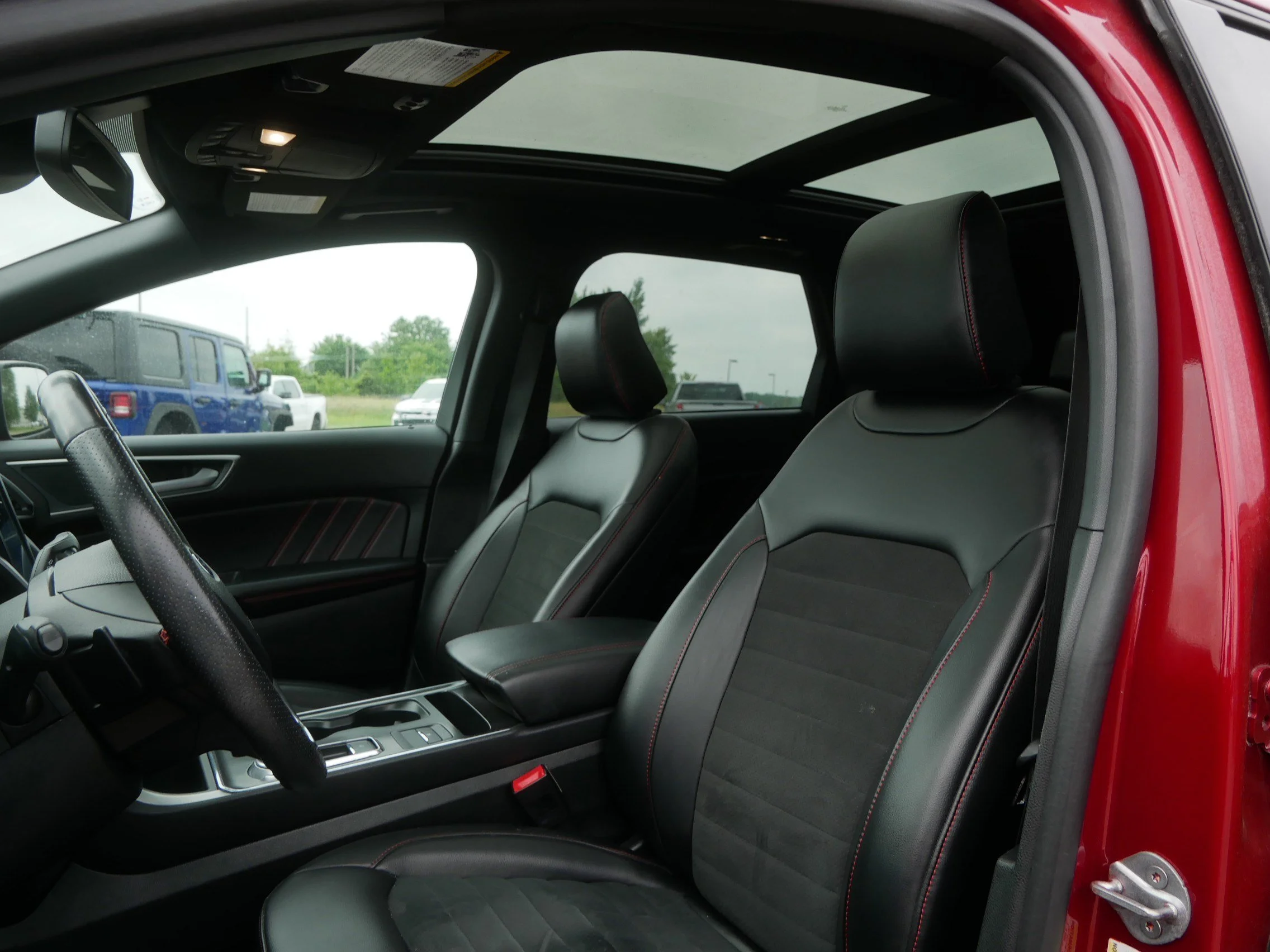 Used 2024 Rapid Red Metallic Tinted Clearcoat Ford SEL image 18