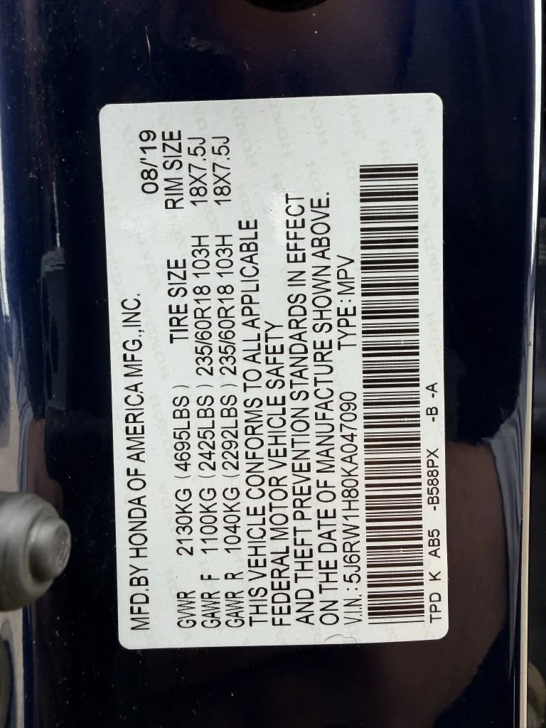 Used 2019  Honda EX-L image 30