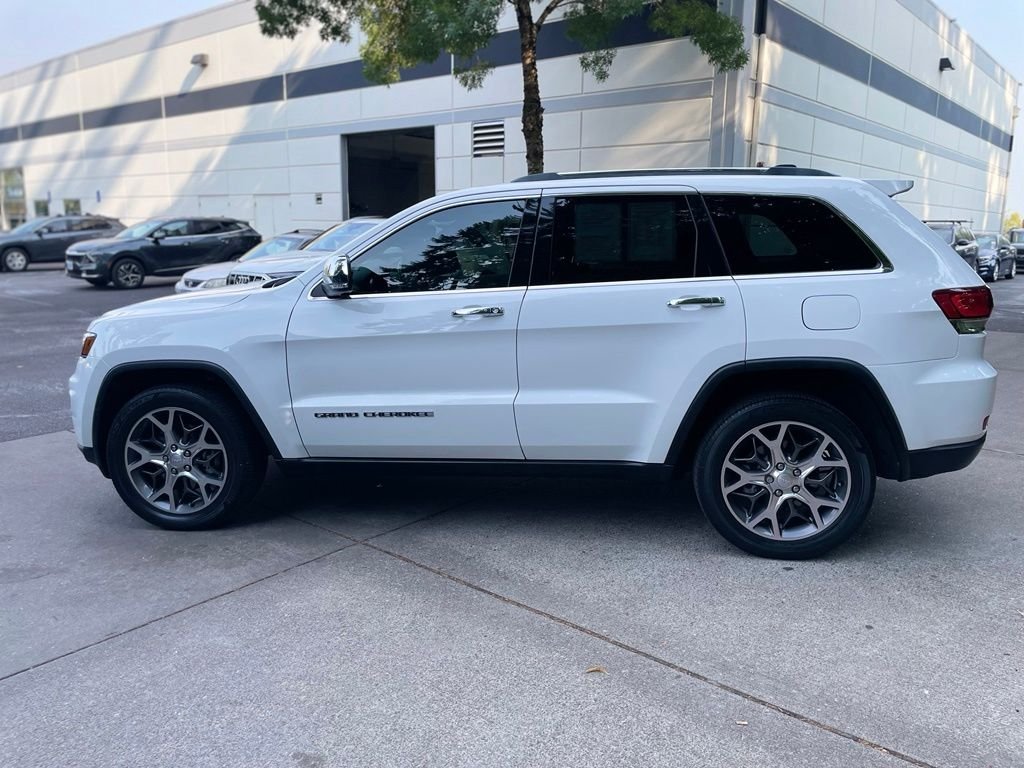 Used 2021 Bright White Clearcoat Jeep Limited image 5