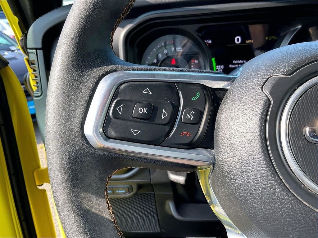 Used 2024 Yellow Jeep Sahara 4xe image 23