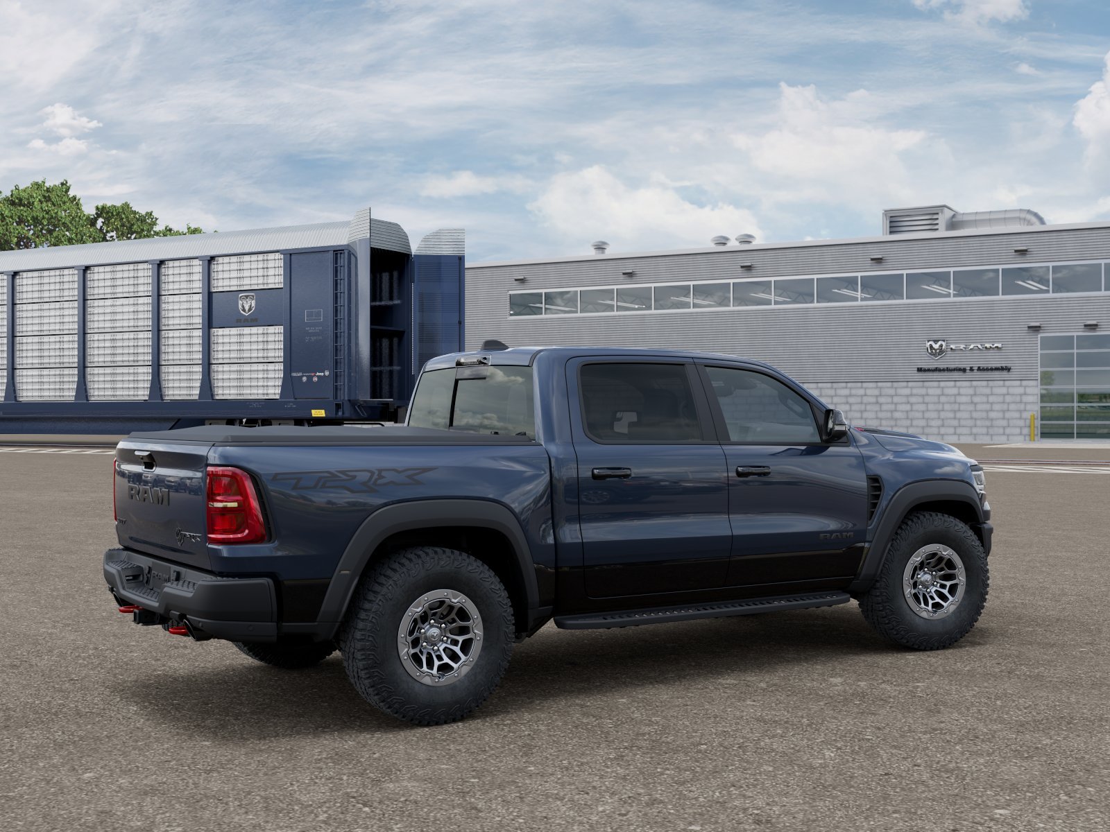 New 2027 Forged Blue Metallic Exterior Paint RAM TRX image 2