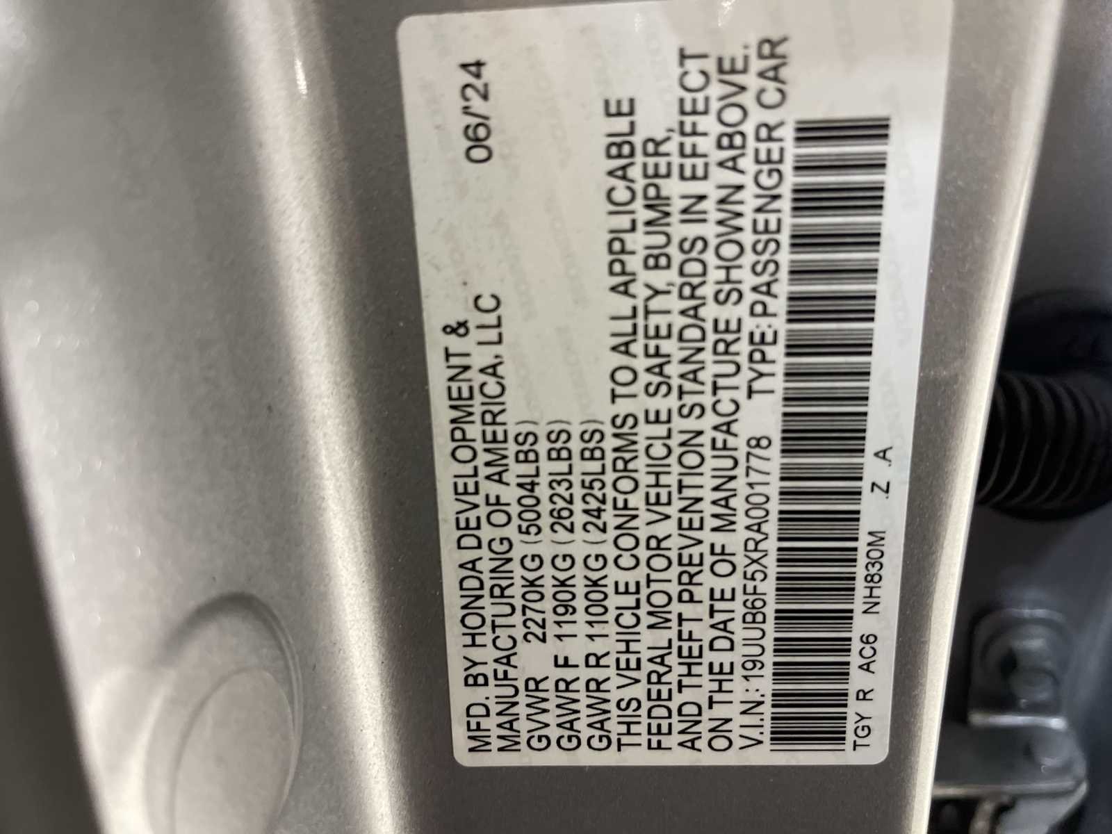 Certified Used 2024 Lunar Silver Metallic Acura w/A-Spec Package image 21