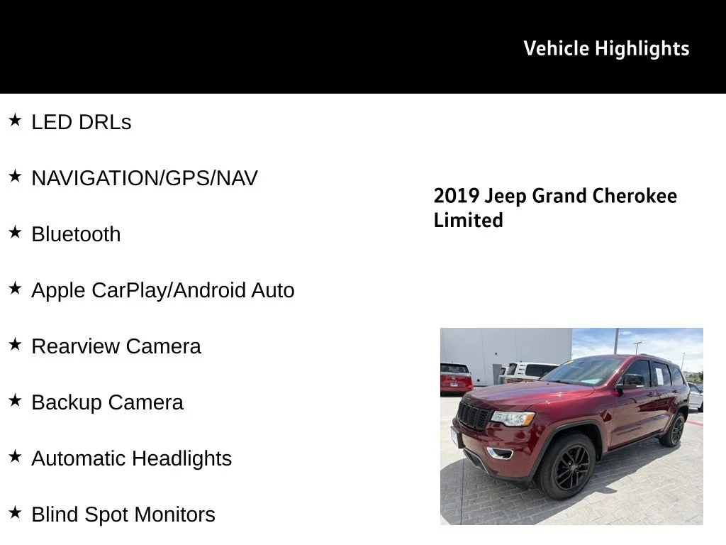 Used 2019 Red Jeep Limited image 27