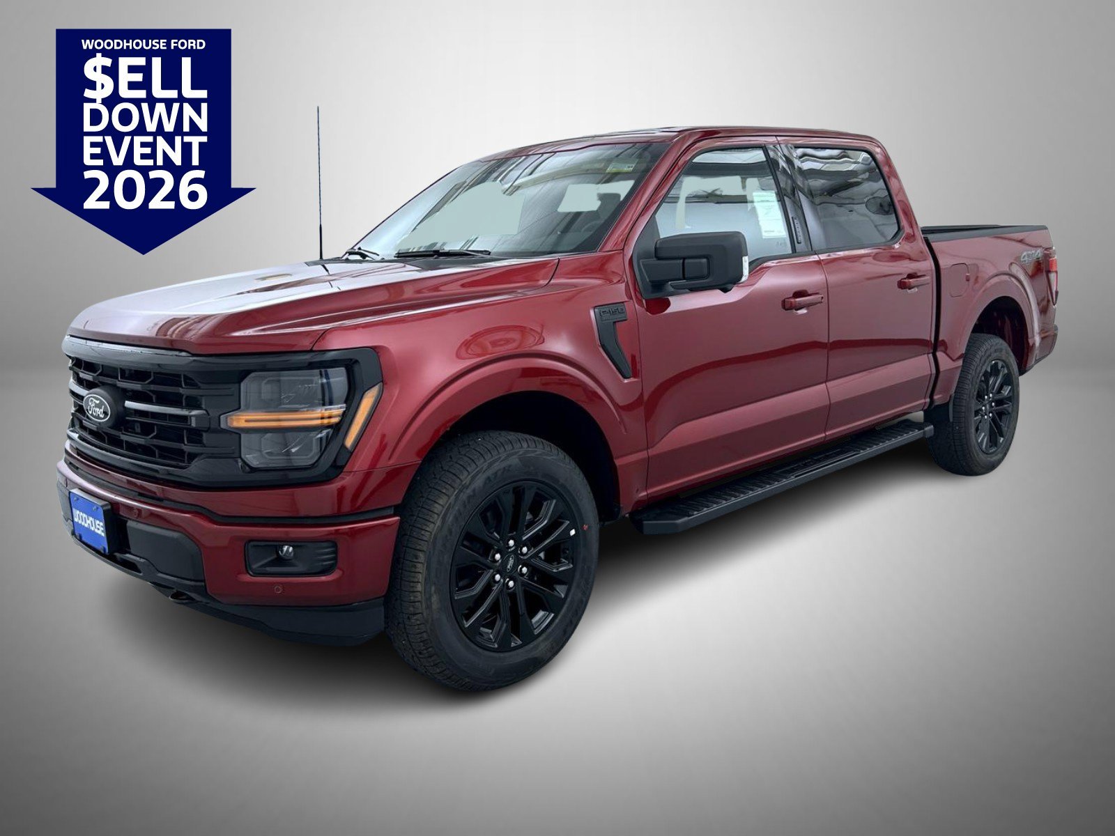New 2026 Ruby Red Metallic Tinted Clearcoat Ford XLT image 1