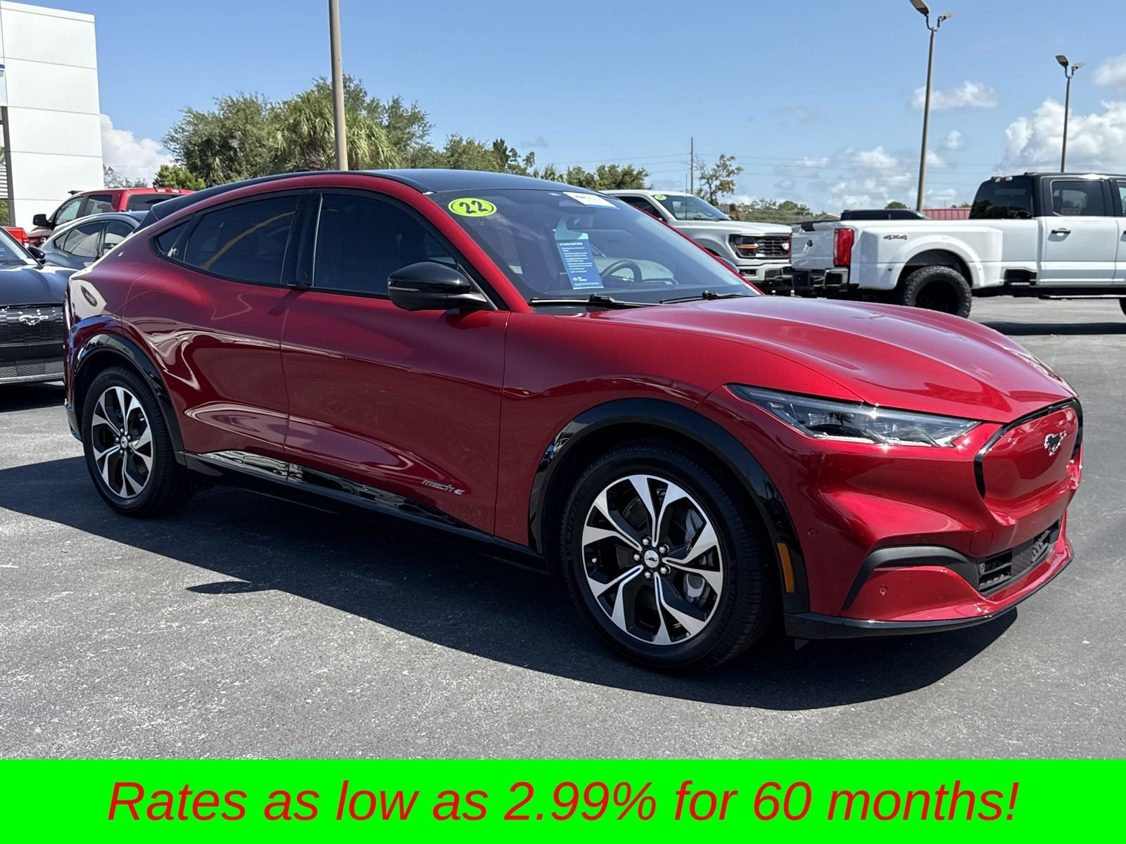 Certified 2022 Ford Mustang Mach-E Premium RWD with VIN 3FMTK3RM4NMA26678 for sale in Spring Hill, FL