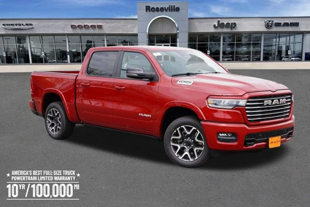New 2026 Molten Red Pearl-Coat Exterior Paint RAM Laramie image 1